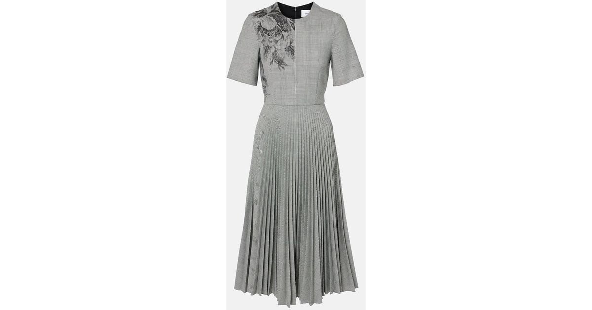 スカート theredthread S oval pleats dress gray THEREDTHREAD / ザレッドスレッド】S oval pleats dress