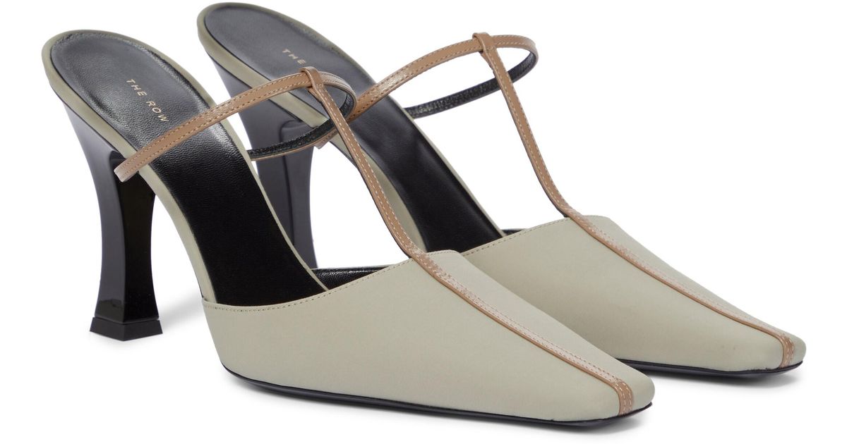 the row sabot smooth calfskin mules