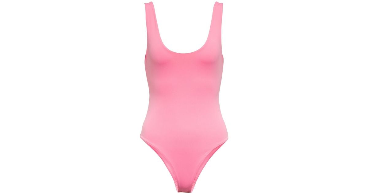 Magda Butrym Synthetic Stretch Bodysuit in Pink | Lyst Canada