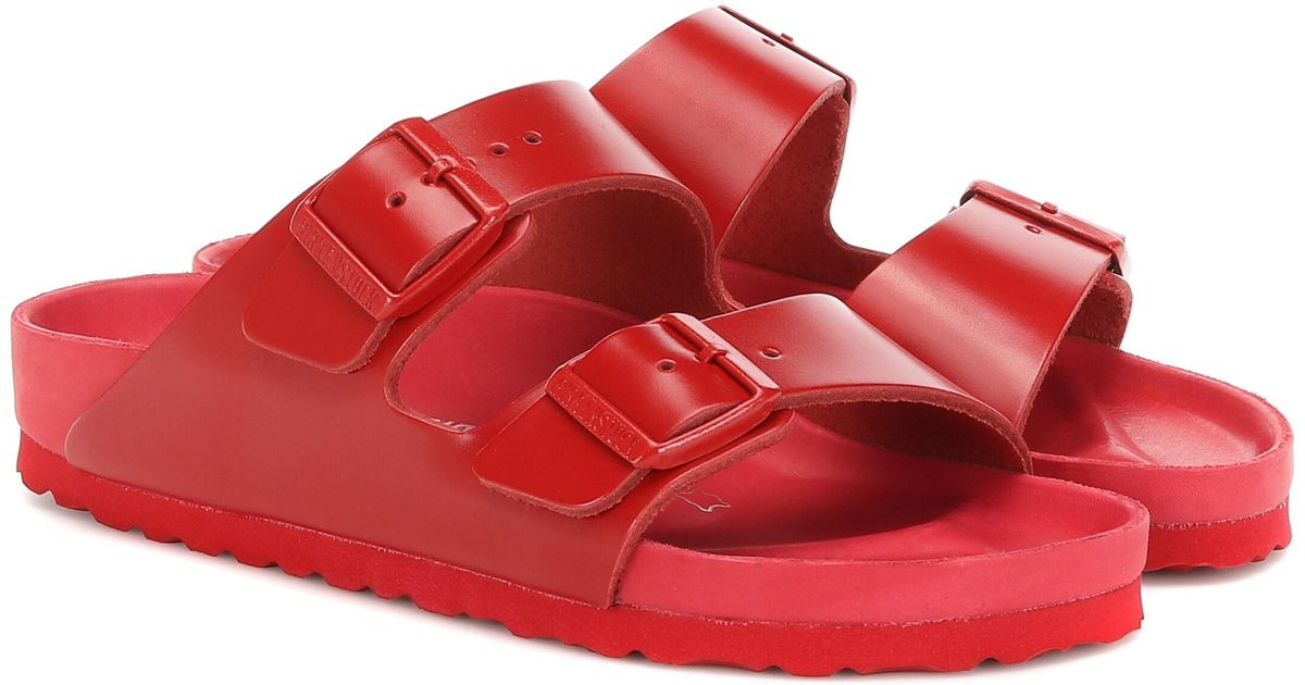 Valentino Leder X Birkenstock Sandalen aus Leder in Rot | Lyst CH