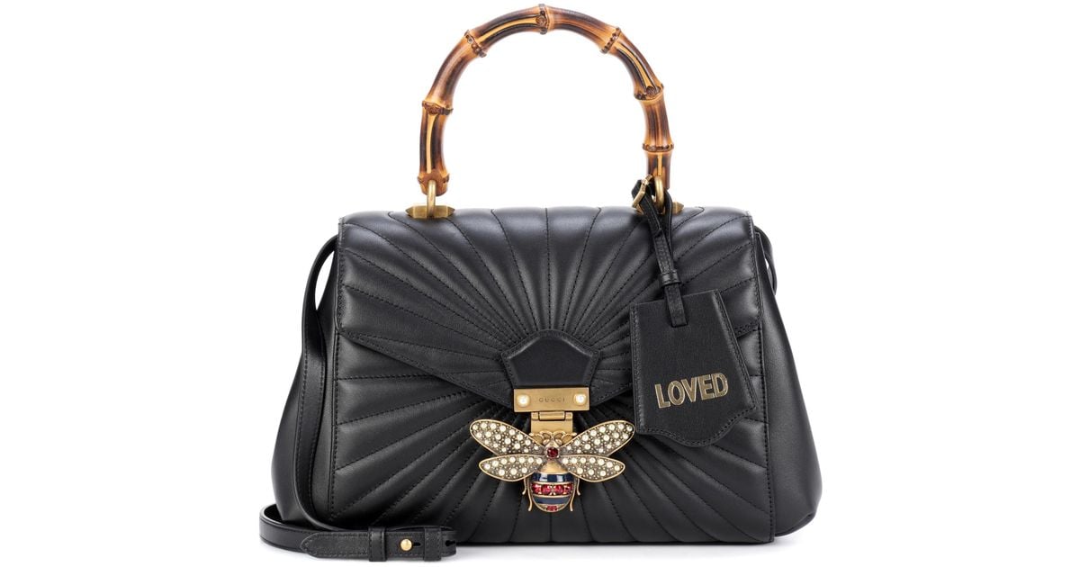 Gucci Queen Margaret Leather Top Handle Bag in Black Lyst Australia