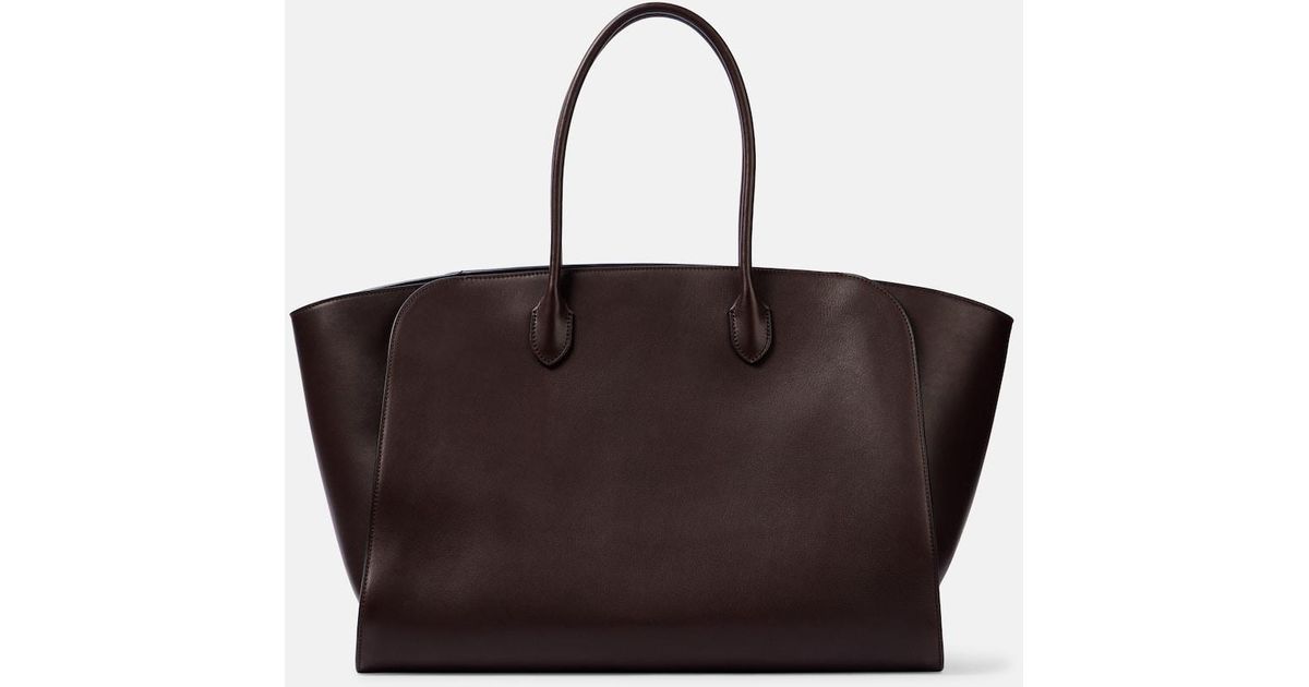 上質★THE ROW Marlo Large leather tote bag Marlo Large leather tote bag in green - The Row | Mytheresa