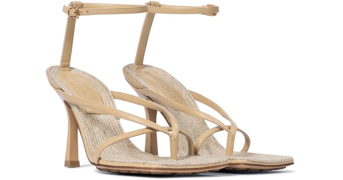 【関税負担】 BOTTEGA VENETA SANDAL Stretch leather sandal Bottega Veneta Beige size 36.5 EU in