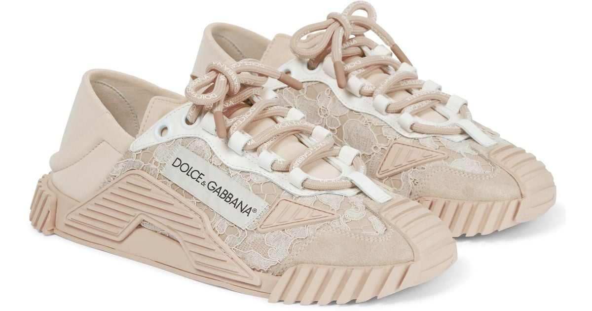dolce gabbana lace sneakers