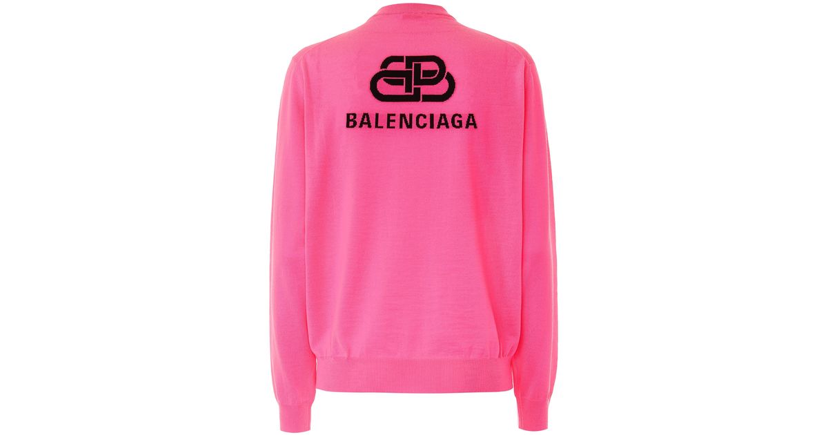 pink balenciaga sweater