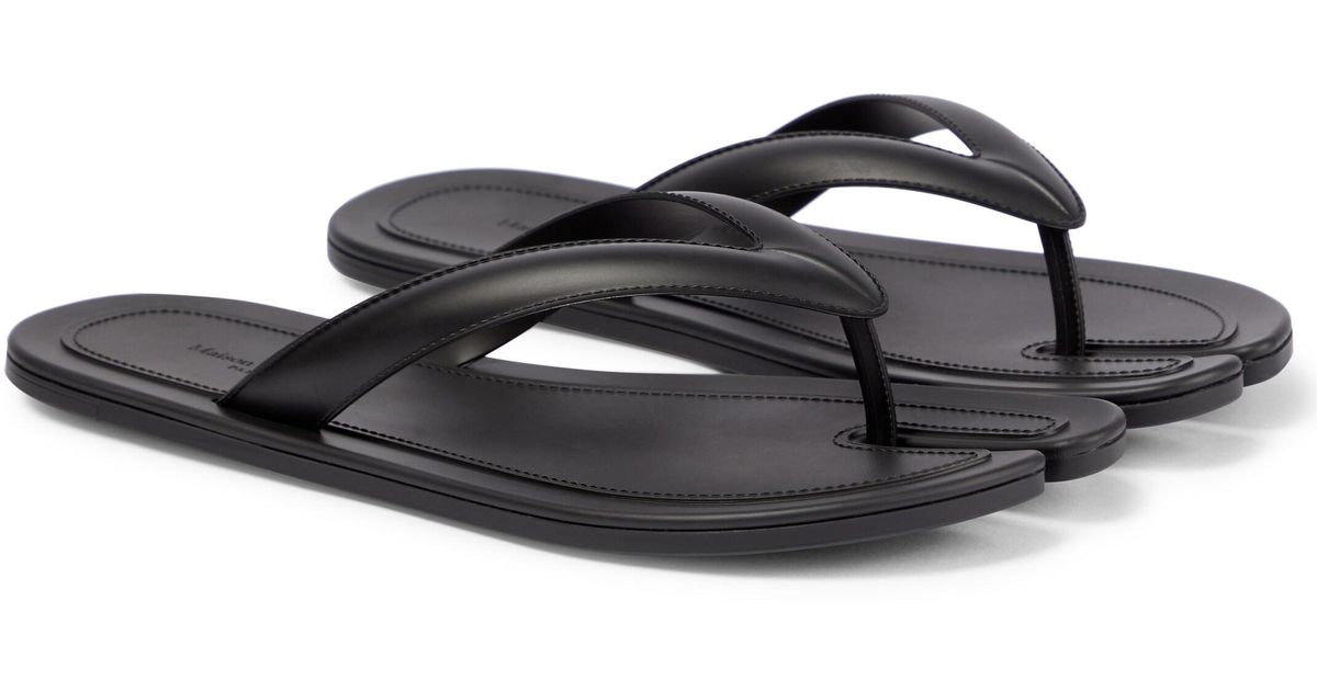 Maison Margiela Tabi Faux Leather Thong Sandals | Lyst UK