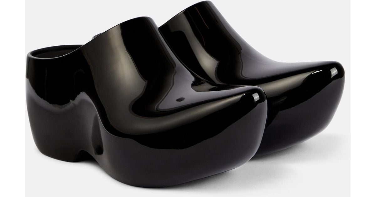 Balenciaga Technoclog Rubber Clogs in Black | Lyst