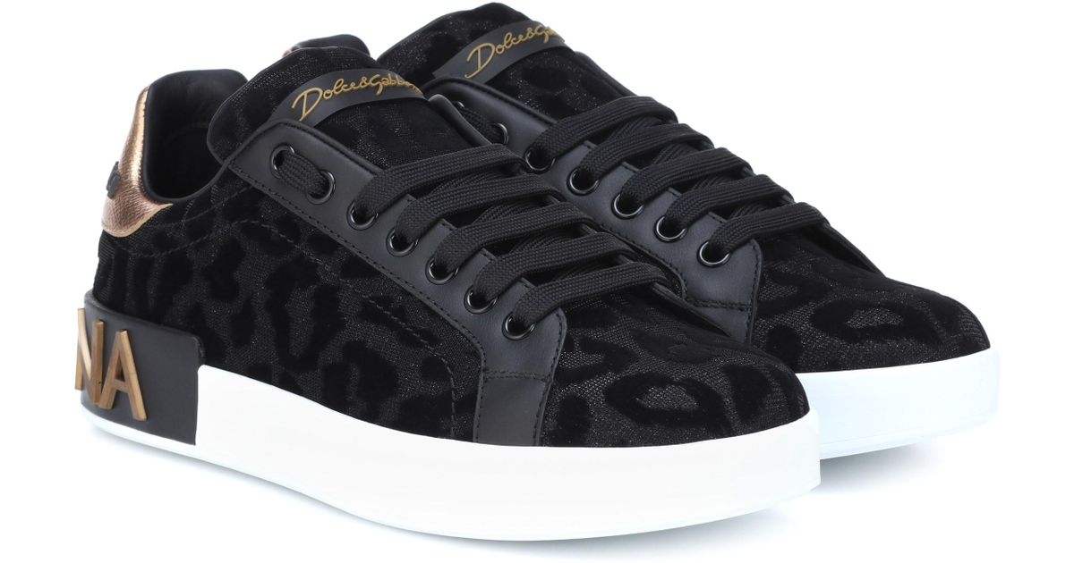 dolce and gabbana leopard sneakers