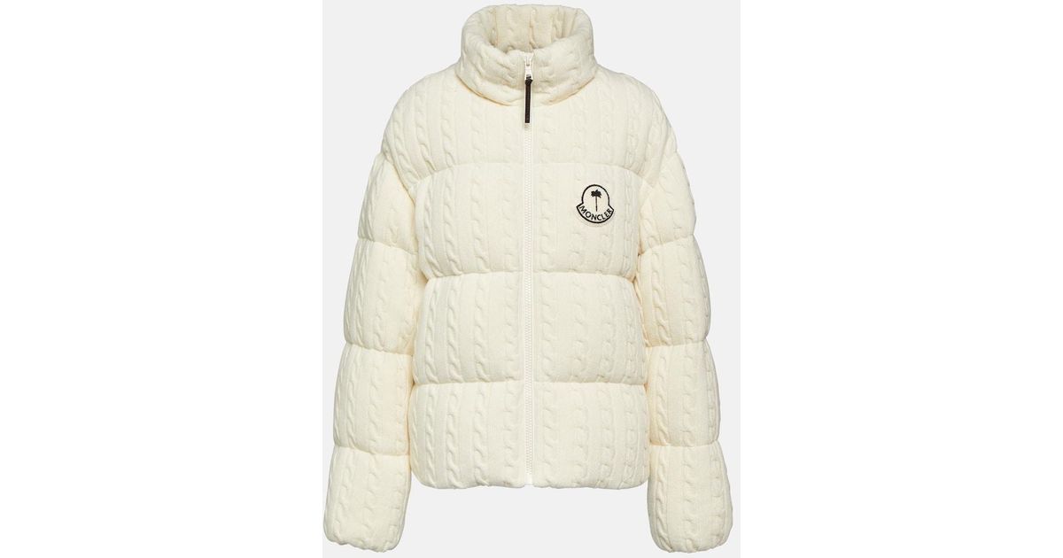 Moncler Genius X Palm Angels Dendrite Wool Down Jacket in