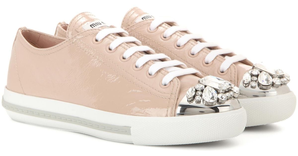 miu miu embellished sneakers