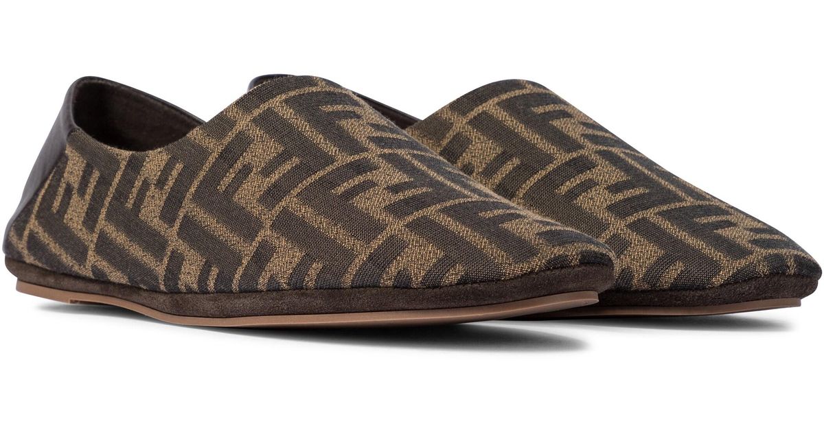 fendi ff mesh skimmer flats