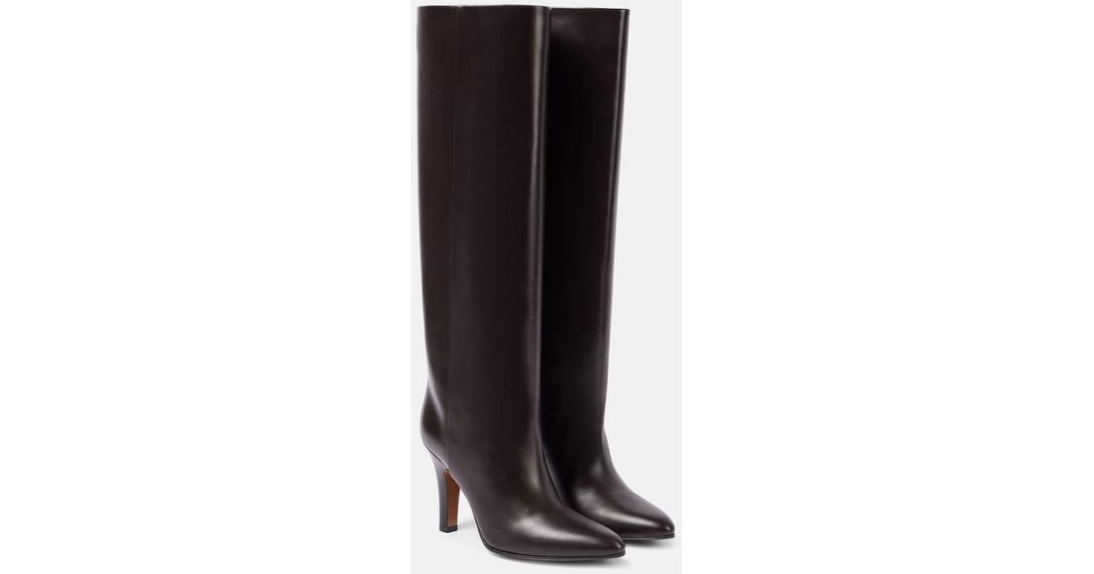 ロングブーツ The Row Prudence leather knee-high boots The Row Prudence Leather Knee-High Boots in Black | Lyst