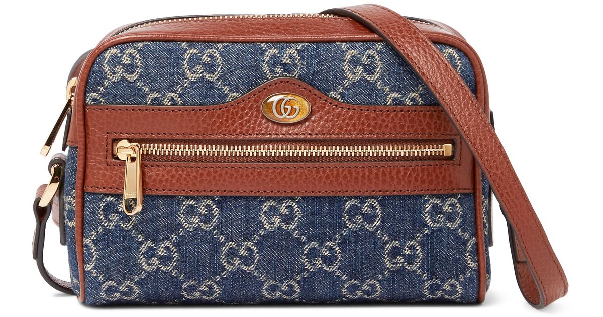 Gucci Ophidia GG Mini Denim Crossbody 