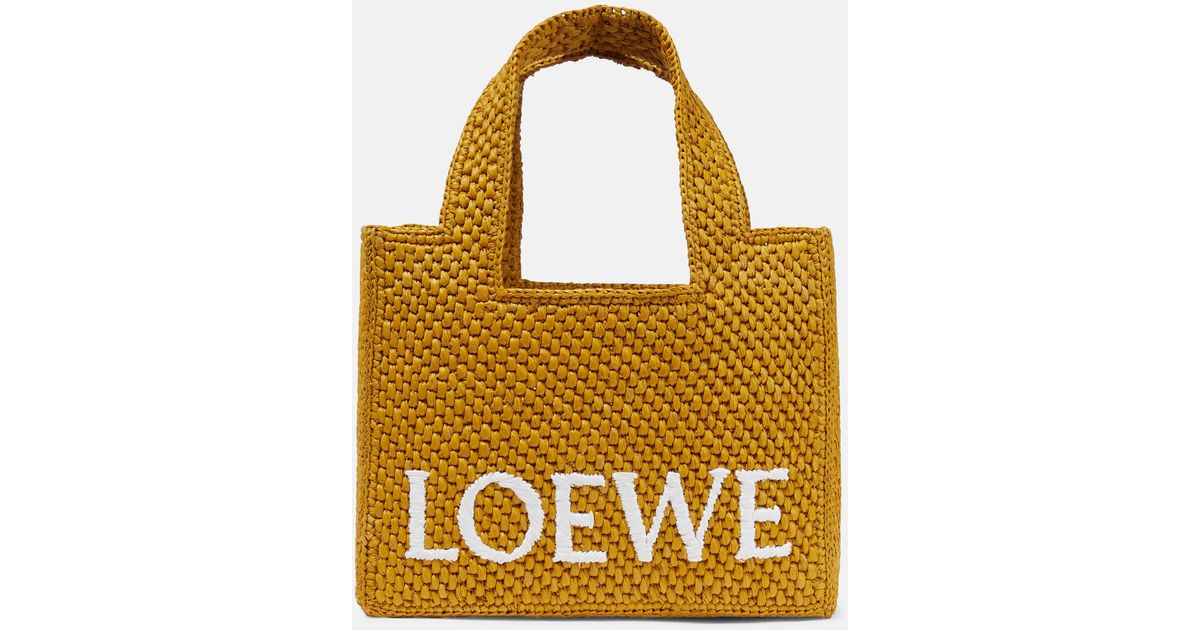 loewe-OCHRE-Logo-Woven-Tote-
