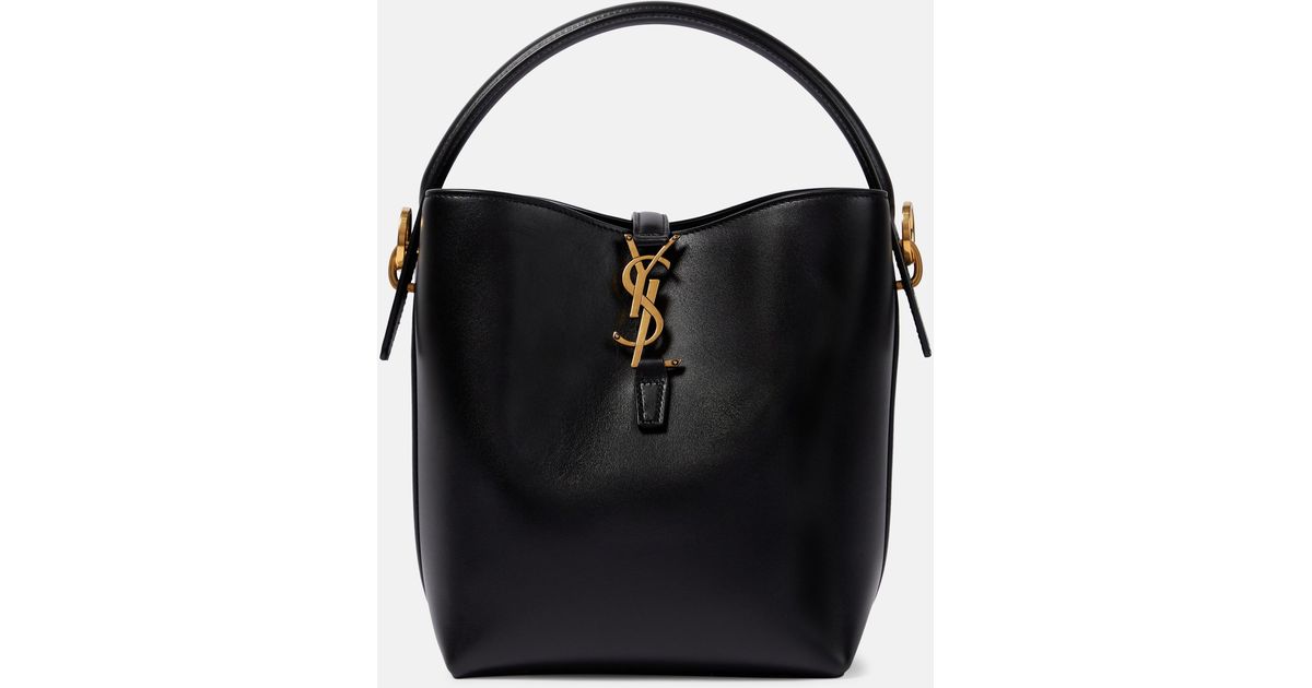 Saint Laurent Le 37 Small Leather Bucket Bag - Bergdorf Goodman