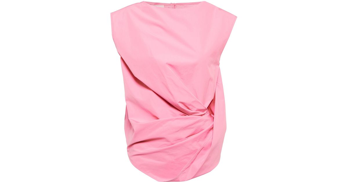 Dries Van Noten Draped Cotton Poplin 