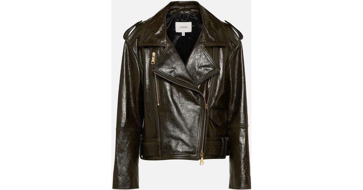 Dorothee Schumacher Leather Jacket in Black | Lyst