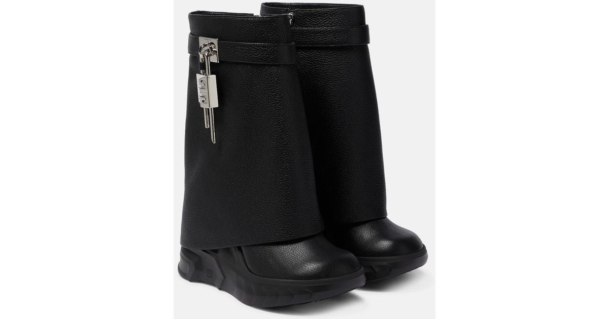 givenchy shark lock ankle boots
