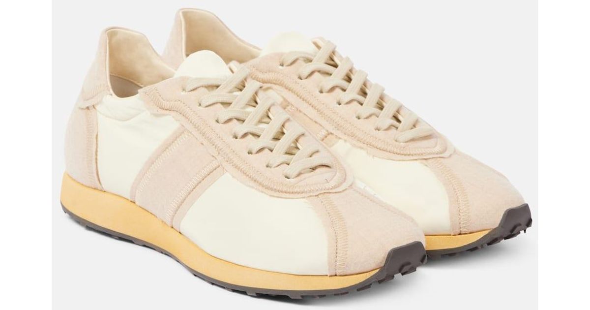 The Row Beige Fabric Sneakers