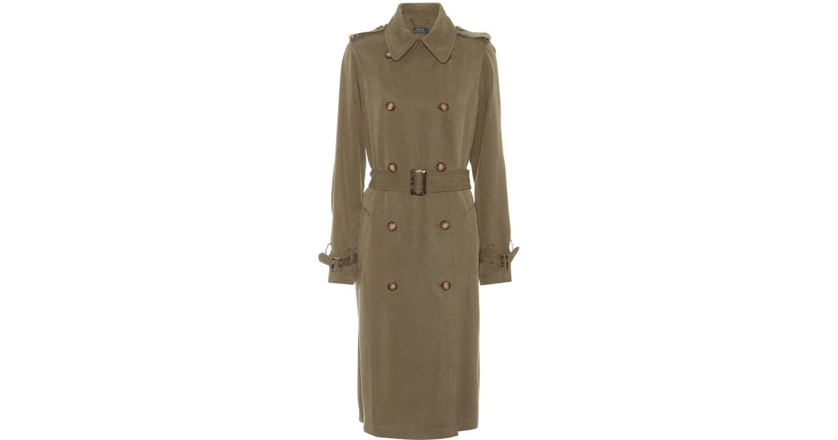 polo ralph lauren gabardine trench coat