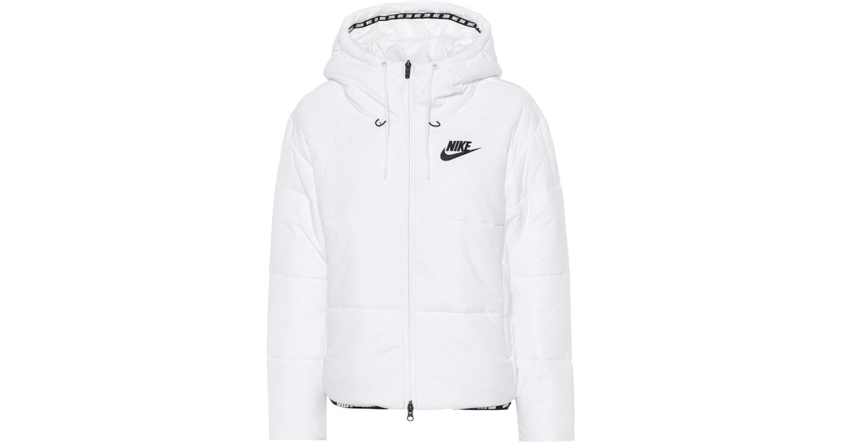 Nike Synthetic Sportswear Puffer Jacket in White | Lyst