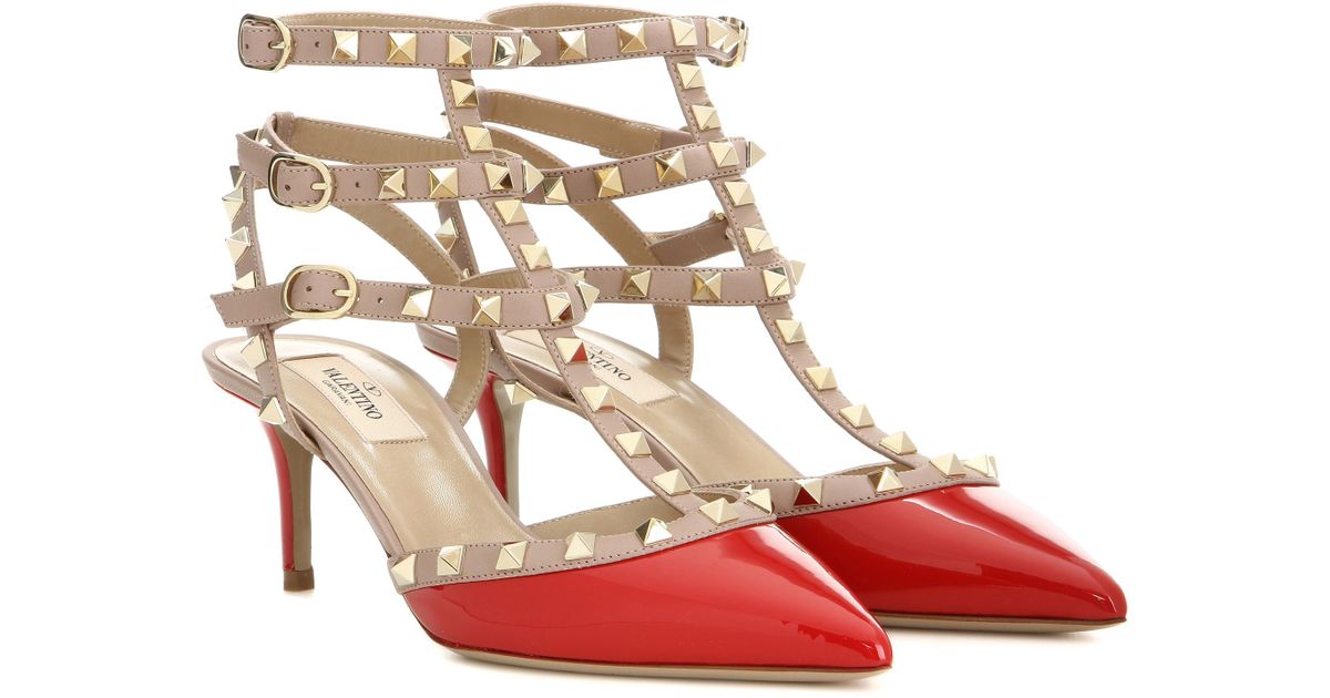 valentino rockstud red heels