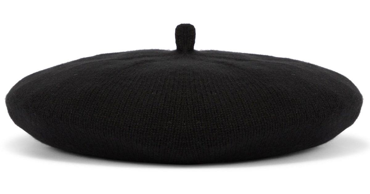 Max Mara Cashmere Beret in Black Lyst