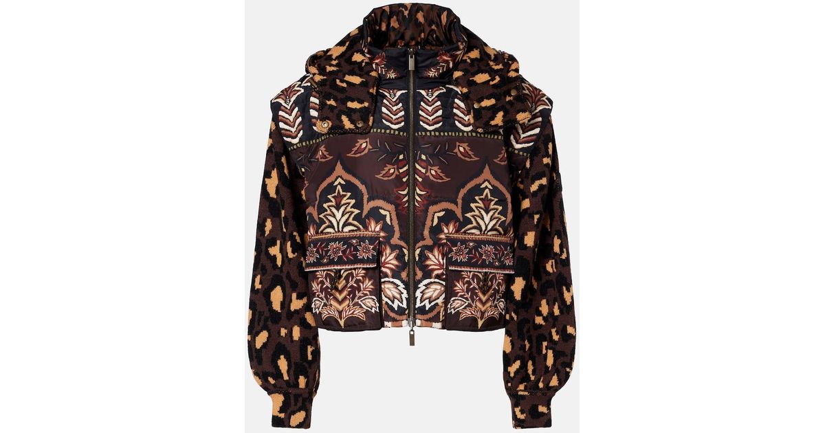 FARM Rio Winter Ainika Paneled Jacket in Black | Lyst UK