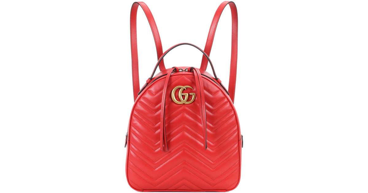gucci marmont backpack red
