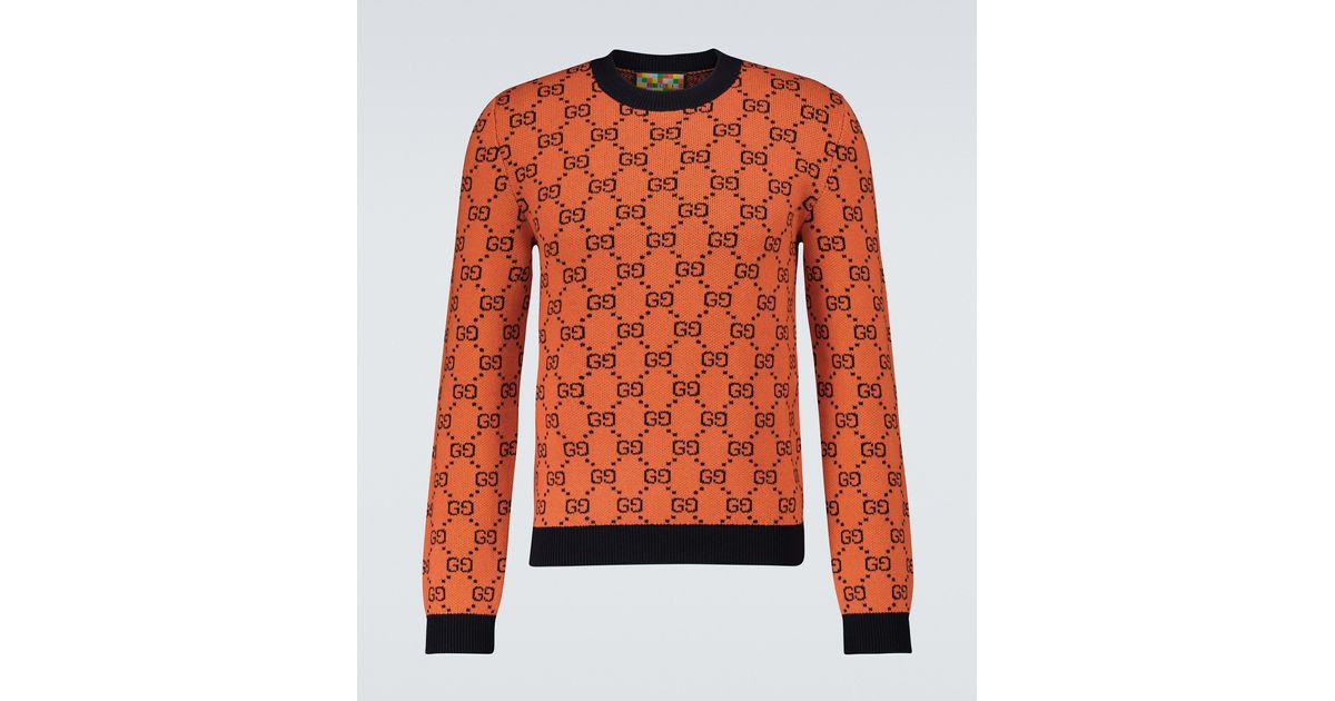 Gucci GG Multicolor Crewneck Sweater in for Men | Lyst