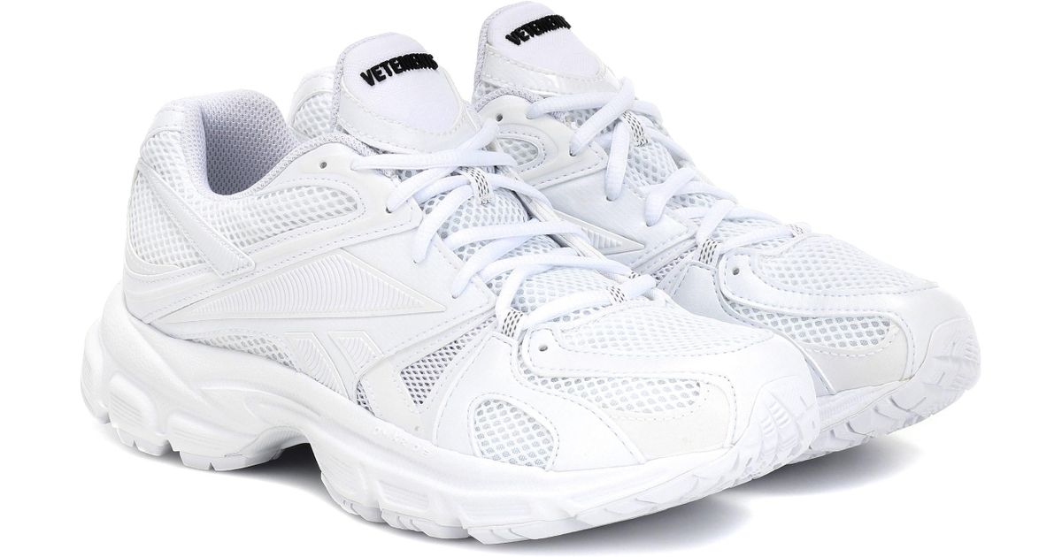 Vetements X Reebok Spike Runner 200 Sneakers in White