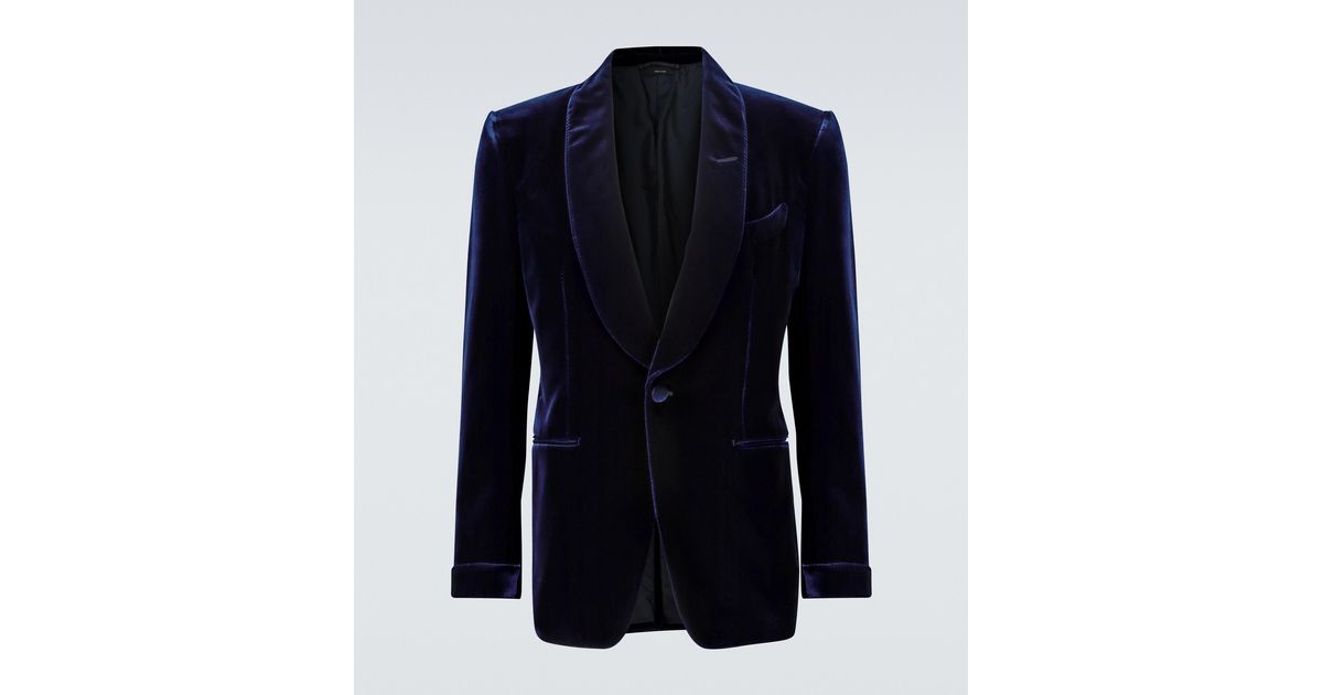 Shelton Fluid Viscose Velvet Blazer