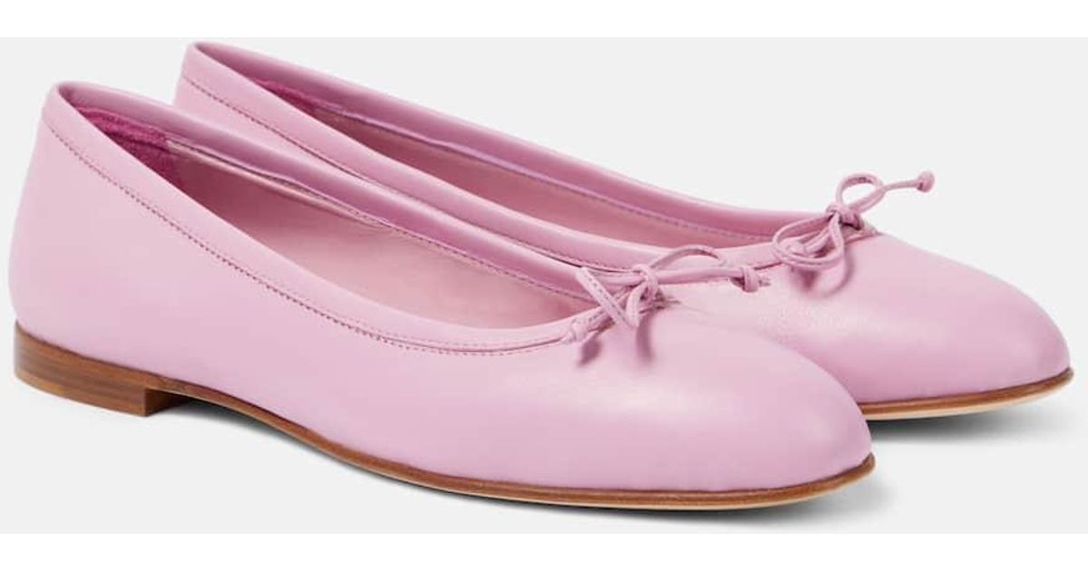 魅力的な足元★MANOLO BLAHNIK Verallii leather ballet flats 魅力的な足元☆MANOLO BLAHNIK Verallii leather ballet flats