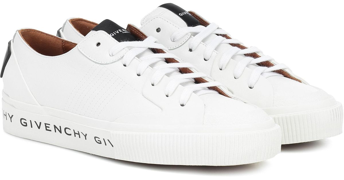 givenchy chain tennis light low sneakers in canvas