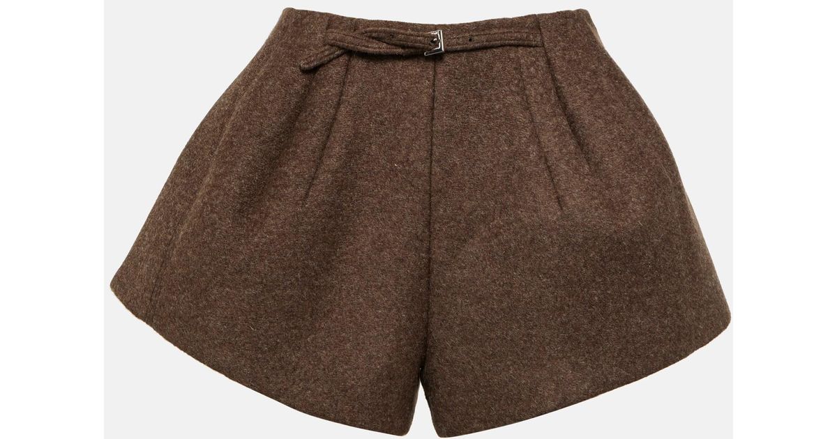 Jacquemus Le Short Boule Shorts in Brown | Lyst