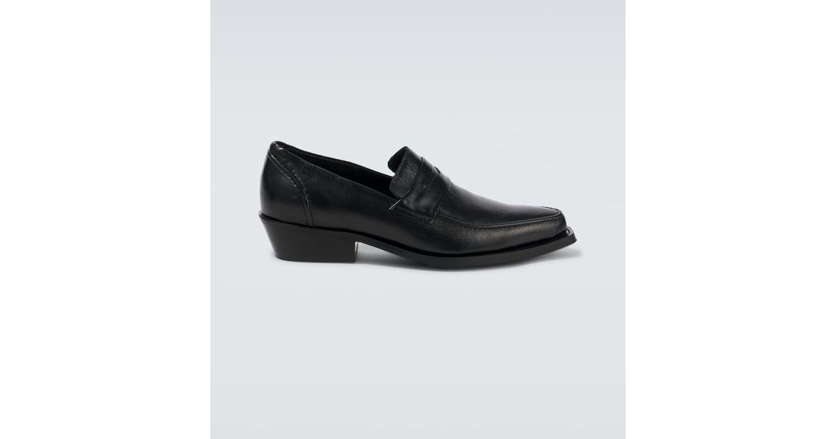 Our Legacy Cypher Leather Penny Loafers in Black for Men | Lyst