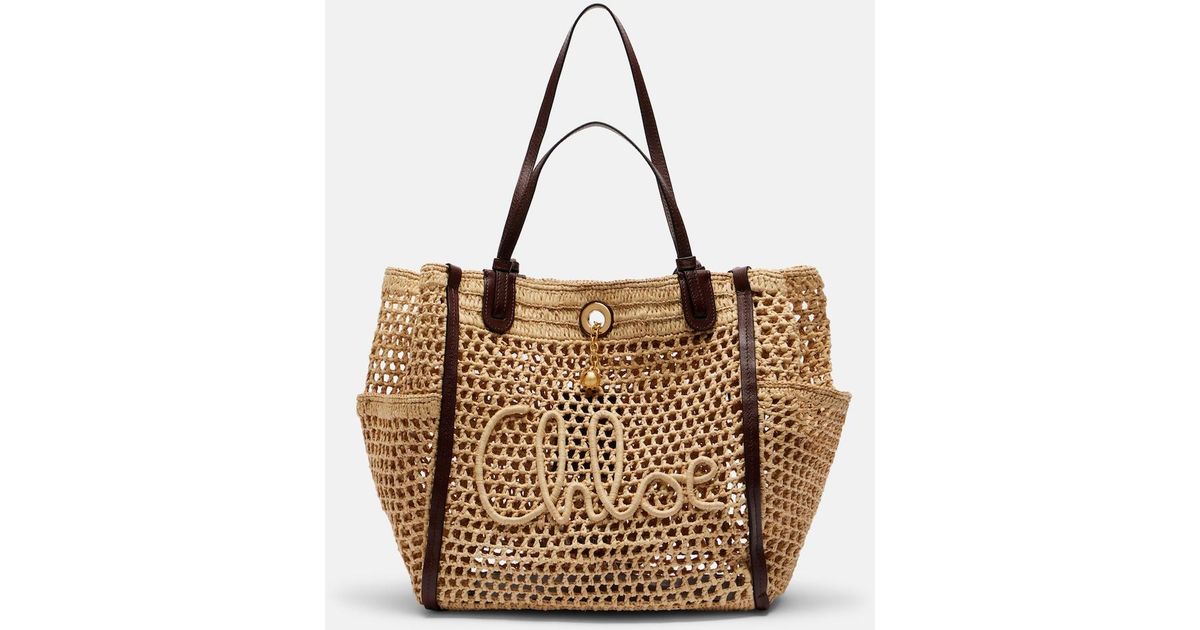 Chloé X Made For A Iconic Raffia Shoulder Bag in Metallic | Lyst