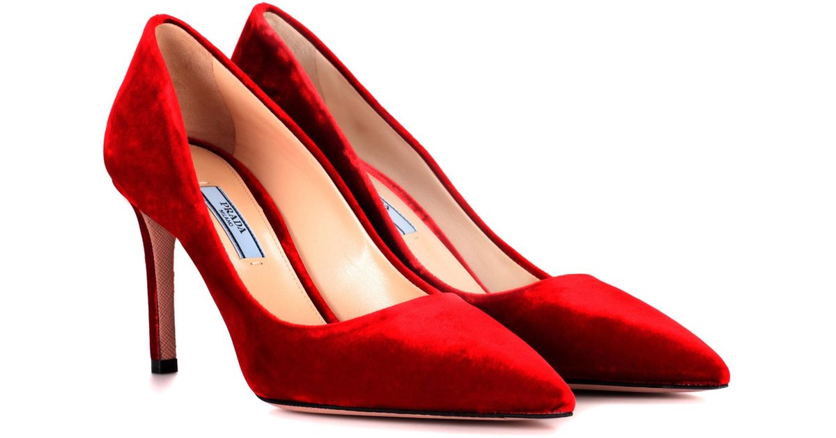 prada red heels