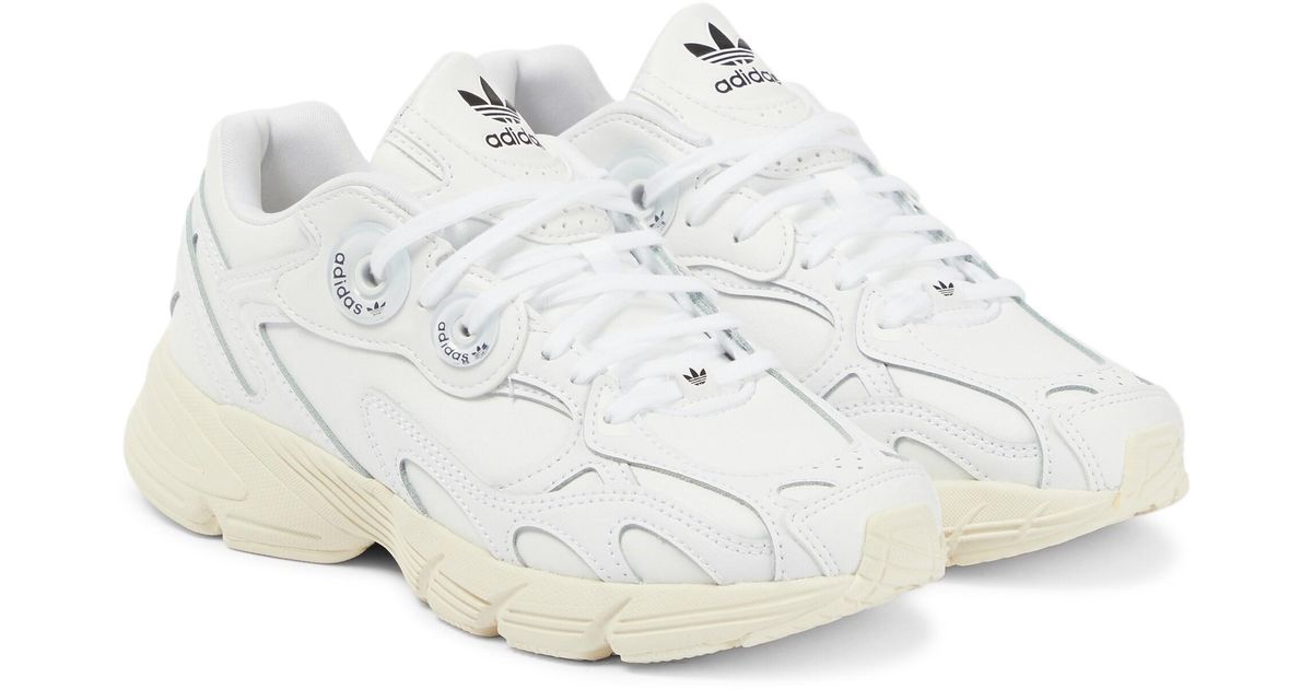 adidas astir leather paneled sneakers