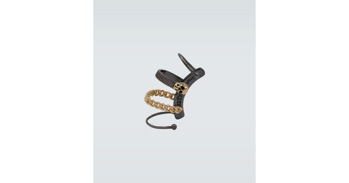 Alexander McQueen Chain Ear Cuff for Men | Lyst