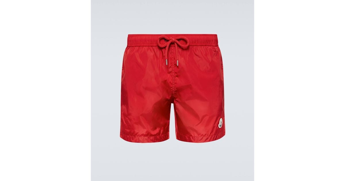 Moncler top red shorts