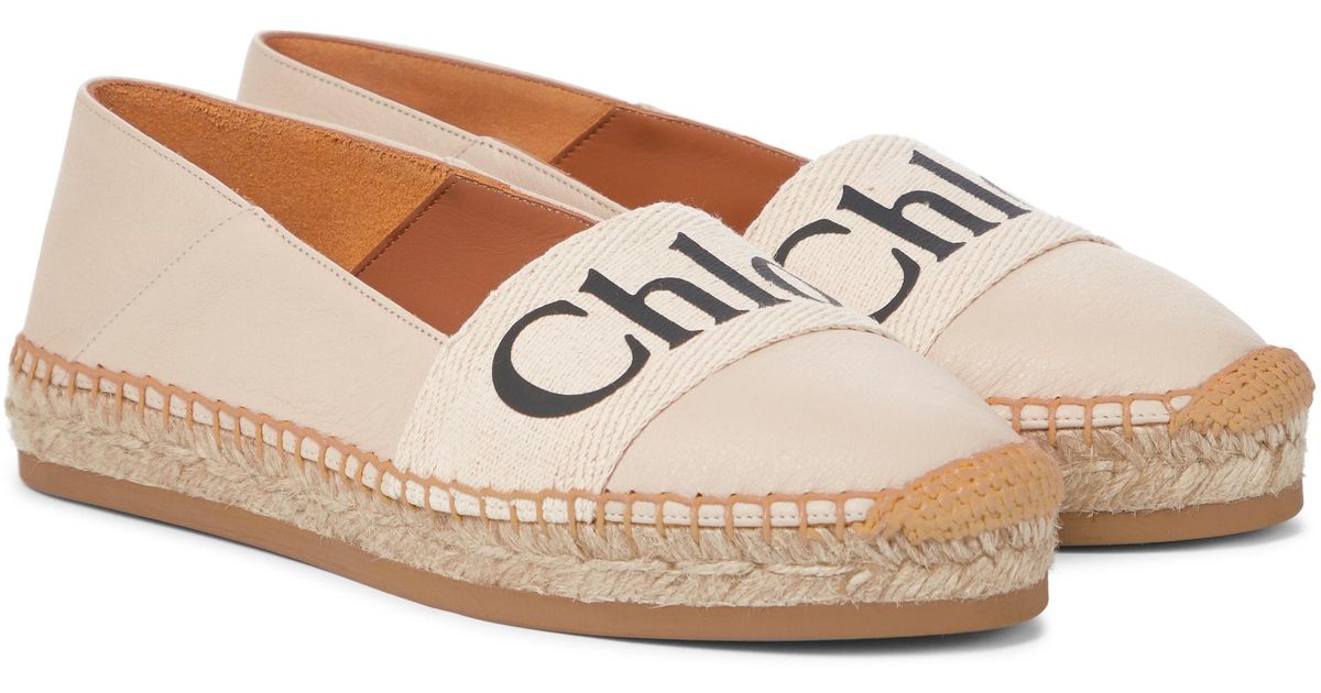 chloe leather espadrilles