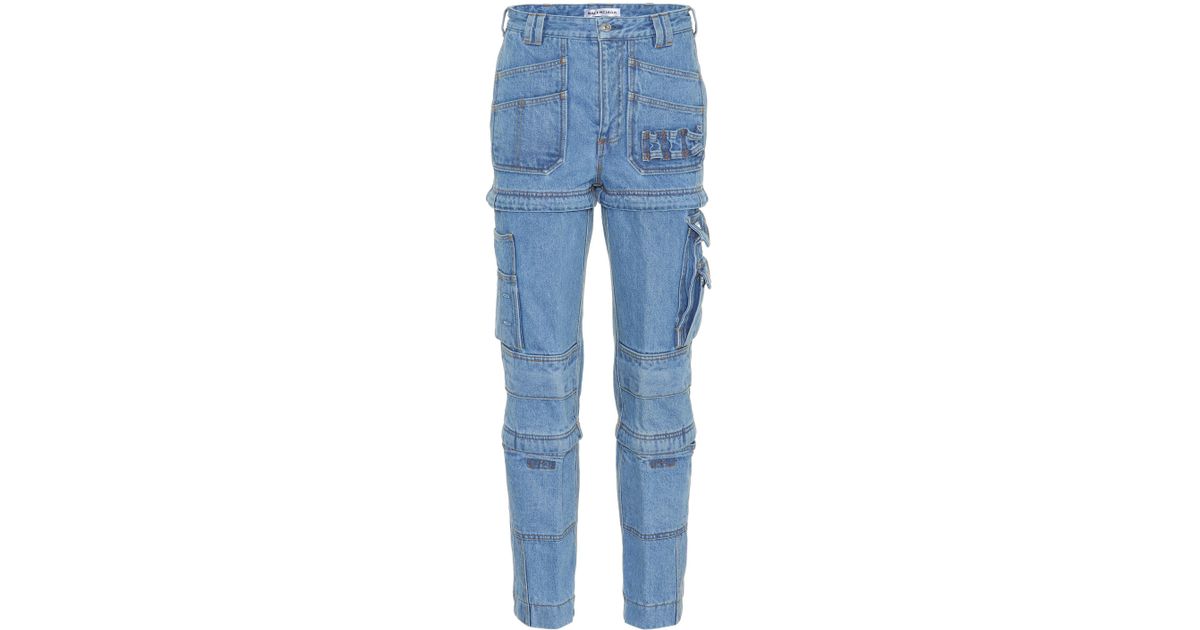 balenciaga multi zip jeans