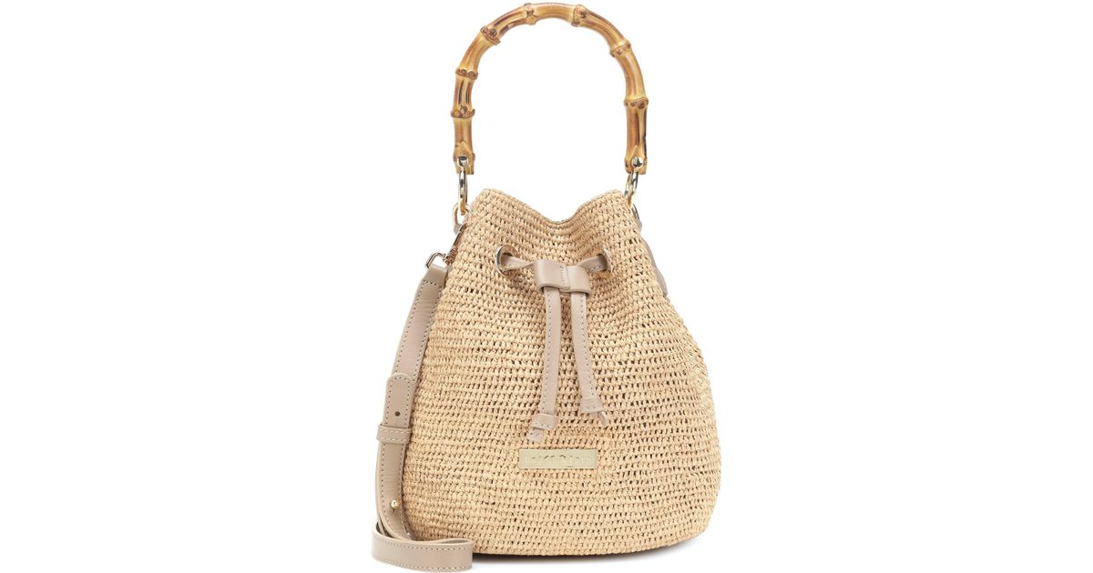 Heidi Klein Savannah Bay Mini Bamboo-handle Raffia Bag in Natural | Lyst UK