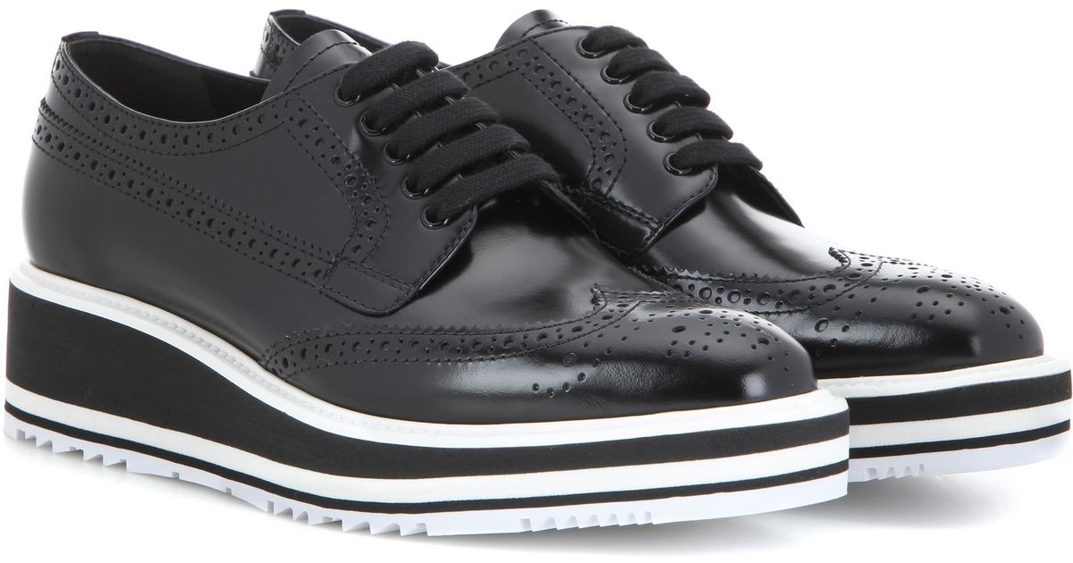 prada platform brogues