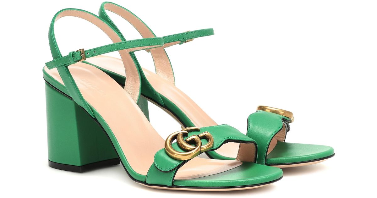 green gucci marmont shoes