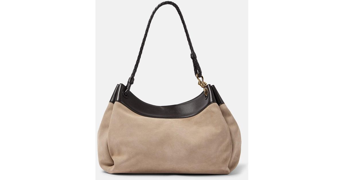 BOTTEGA VENETA TWO-TONE SUEDE AD MAXI PARACHUTE SHOPPING BAG BOTTEGA VENETA TWO-TONE SUEDE AD MAXI PARACHUTE SHOPPING BAG