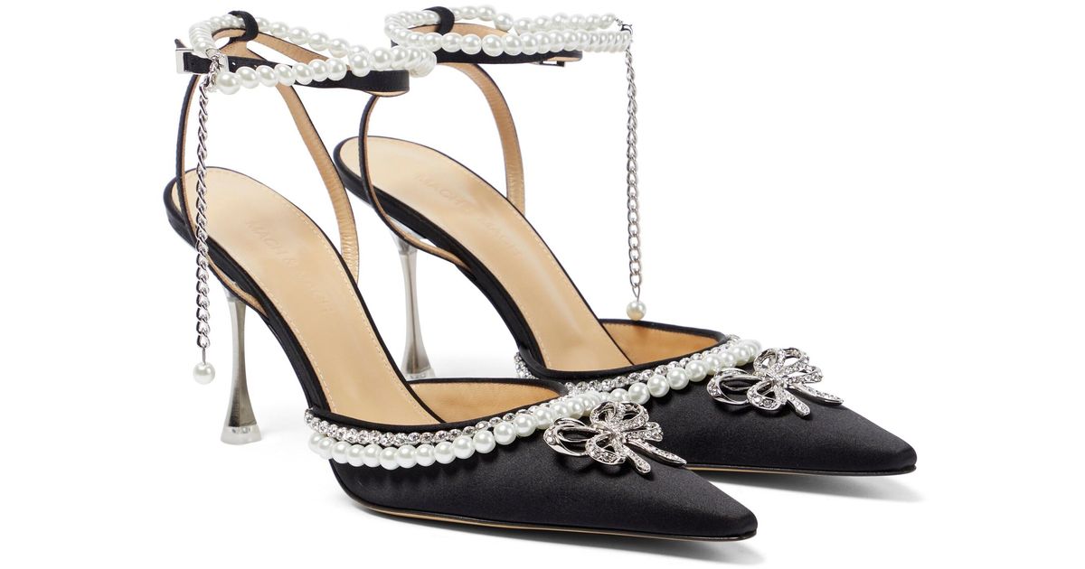 mach and mach satin pumps