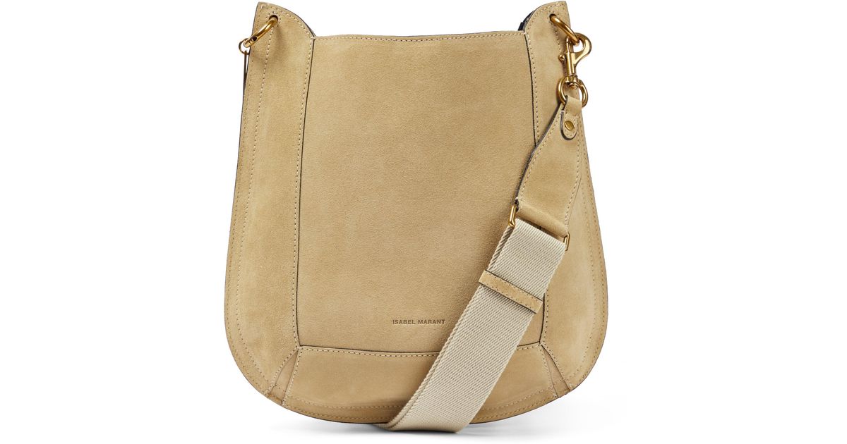 Isabel Marant Oskan Soft Suede Crossbody Bag in Natural Lyst
