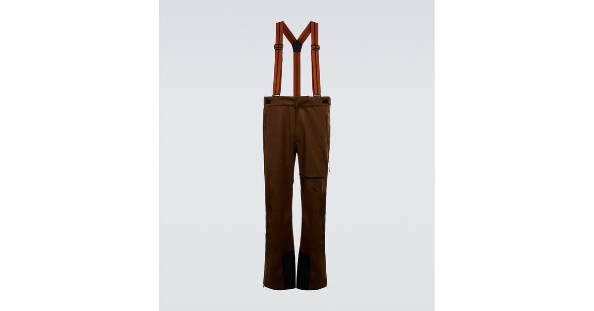 Ermenegildo Zegna Techmerino Wool Ski Pants in Brown for Men | Lyst